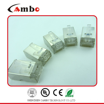 Preço baixo 50U Gold Plating rj45 combinam conectores de alta qualidade